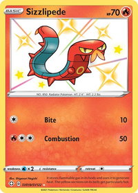 Sizzlipede - Shining Fates: Shiny Vault (SHFSV) #SV018/SV122 - Holo Rare Pokémon Trading Card