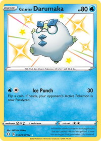 Galarian Darumaka - Shining Fates: Shiny Vault (SHFSV) #SV023/SV122 - Holo Rare Pokémon Trading Card