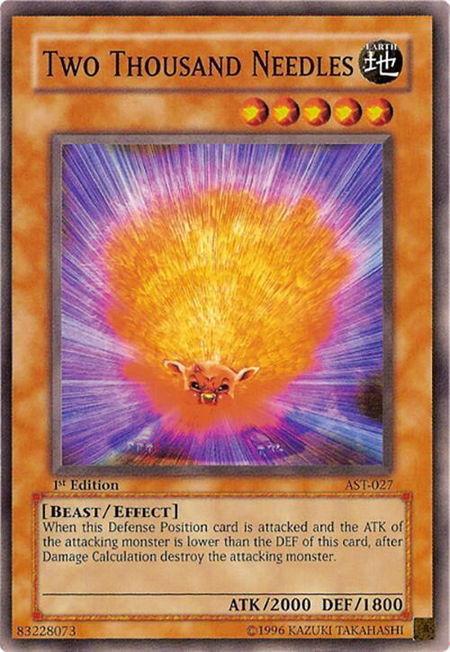 Two Thousand Needles - Ancient Sanctuary YuGiOh trading card