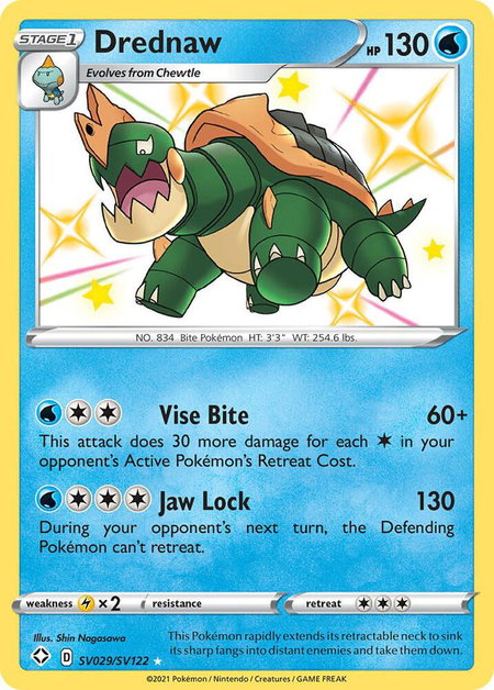 Drednaw - Shining Fates: Shiny Vault Pokémon trading card