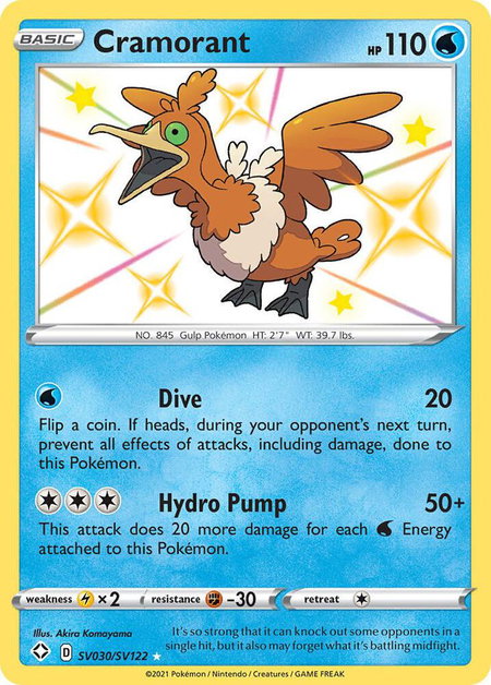 Cramorant - Shining Fates: Shiny Vault Pokémon trading card