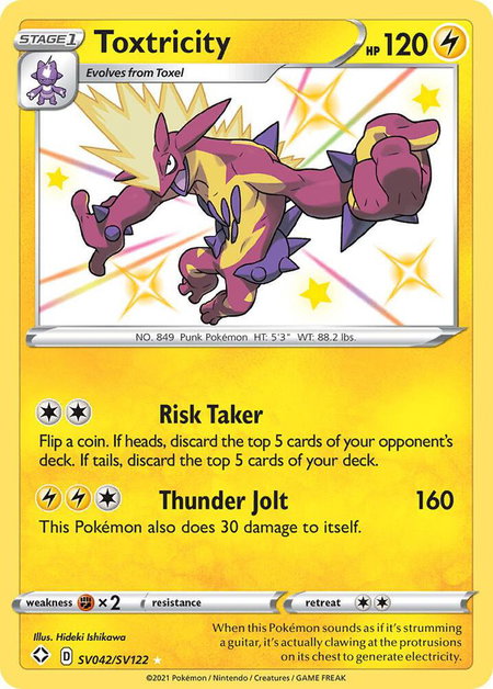Toxtricity - Shining Fates: Shiny Vault Pokémon trading card