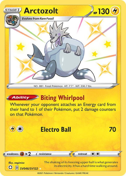 Arctozolt - Shining Fates: Shiny Vault Pokémon trading card