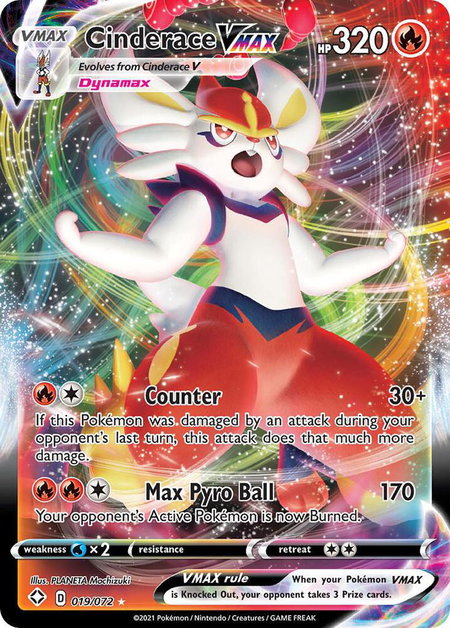 Cinderace VMAX - Shining Fates Pokémon trading card