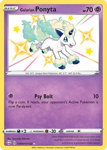 Galarian Ponyta - Shining Fates: Shiny Vault (SHFSV) #SV047/SV122 - Holo Rare Pokémon Trading Card