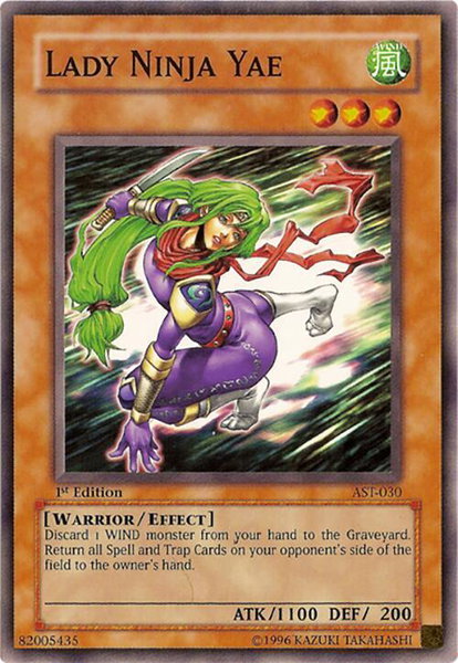 Lady Ninja Yae trading card from Ancient Sanctuary Lady Ninja Yae - Ancient Sanctuary YuGiOh trading card