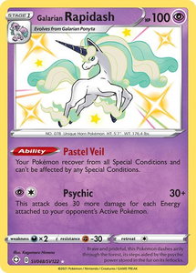 Galarian Rapidash - Shining Fates: Shiny Vault (SHFSV) #SV048/SV122 - Holo Rare Pokémon Trading Card