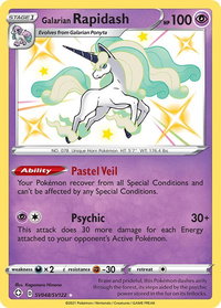 Galarian Rapidash - Shining Fates: Shiny Vault (SHFSV) #SV048/SV122 - Holo Rare Pokémon Trading Card