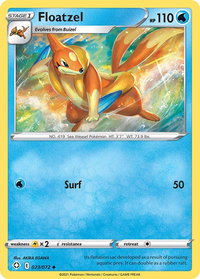 Floatzel - Shining Fates (SHF) #023/072 - Uncommon Pokémon Trading Card