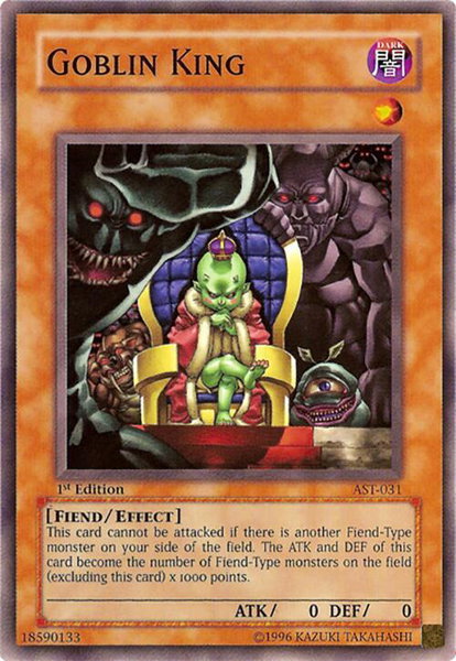Goblin King - Ancient Sanctuary YuGiOh trading card