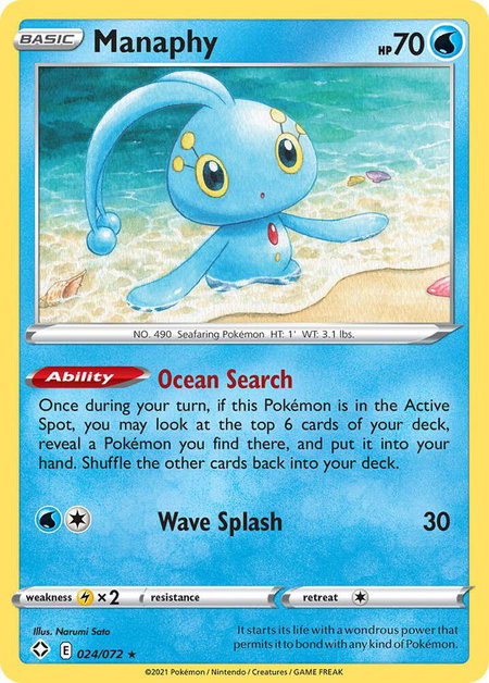 Manaphy - Shining Fates Pokémon trading card
