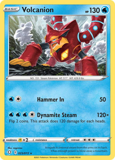 Volcanion - Shining Fates Pokémon trading card