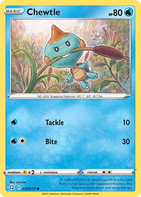 Chewtle - Shining Fates (SHF) #026/072 - Common Pokémon Trading Card