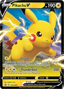 Pikachu V - SWSH061 - SWSH: Sword & Shield Promo Cards (SWSD) #SWSH061 - Promo Pokémon Trading Card
