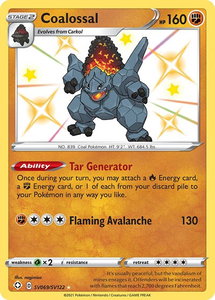 Coalossal - Shining Fates: Shiny Vault (SHFSV) #SV069/SV122 - Holo Rare Pokémon Trading Card