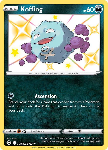 Koffing - Shining Fates: Shiny Vault Pokémon trading card