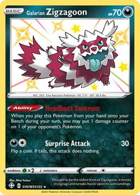 Galarian Zigzagoon - Shining Fates: Shiny Vault (SHFSV) #SV078/SV122 - Holo Rare Pokémon Trading Card