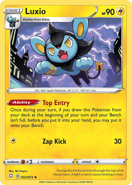 Luxio - Shining Fates Pokémon trading card