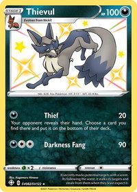 Thievul - Shining Fates: Shiny Vault (SHFSV) #SV082/SV122 - Holo Rare Pokémon Trading Card