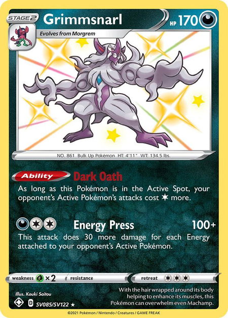 Grimmsnarl - Shining Fates: Shiny Vault Pokémon trading card