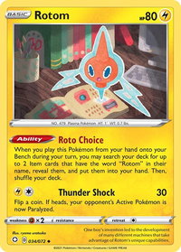 Rotom - Shining Fates (SHF) #034/072 - Uncommon Pokémon Trading Card