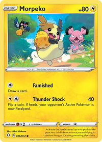 Morpeko (036) - Shining Fates (SHF) #036/072 - Common Pokémon Trading Card