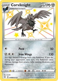 Corviknight - Shining Fates: Shiny Vault (SHFSV) #SV089/SV122 - Holo Rare Pokémon Trading Card