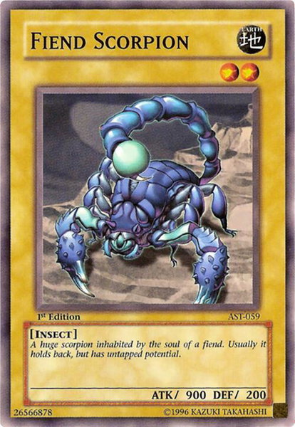 Fiend Scorpion - Ancient Sanctuary YuGiOh trading card