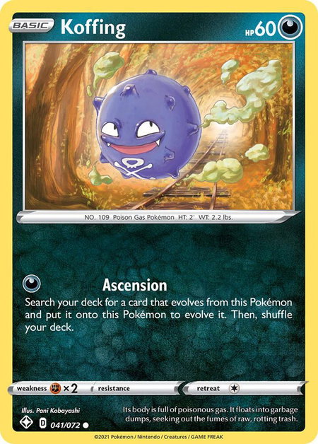 Koffing - Shining Fates Pokémon trading card