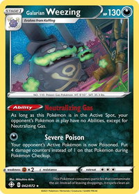 Galarian Weezing - Shining Fates (SHF) #042/072 - Holo Rare Pokémon Trading Card