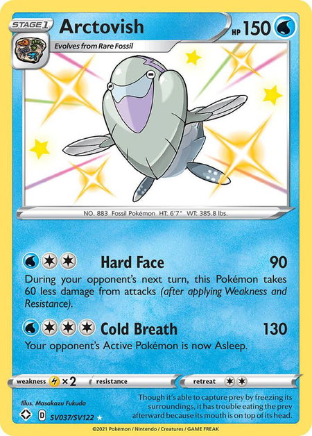 Arctovish trading card from Shining Fates: Shiny Vault Arctovish - Shining Fates: Shiny Vault Pokémon trading card