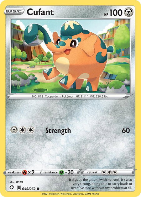 Cufant - Shining Fates Pokémon trading card