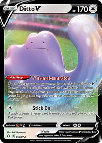 Ditto V - Shining Fates (SHF) #050/072 - Ultra Rare Pokémon Trading Card