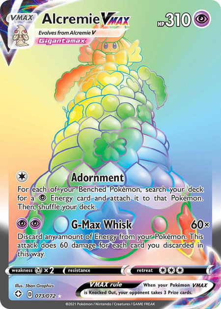 Alcremie VMAX (Secret) - Shining Fates Pokémon trading card