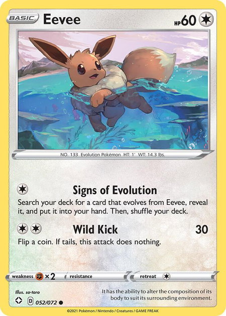 Eevee - Shining Fates Pokémon trading card