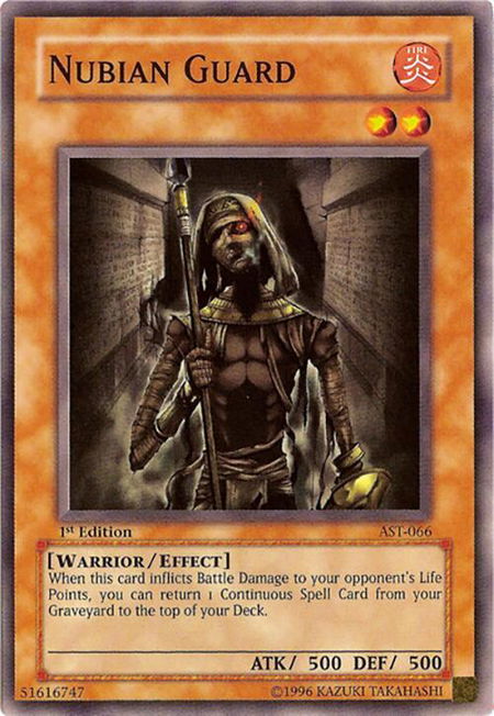 Nubian Guard - Ancient Sanctuary YuGiOh trading card