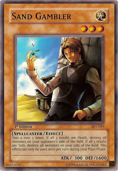 Sand Gambler - Ancient Sanctuary YuGiOh trading card
