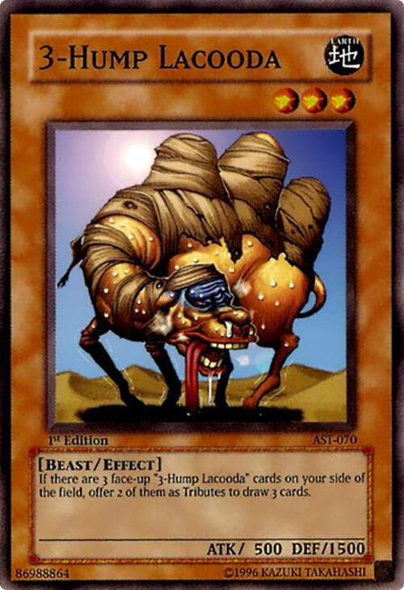 3-Hump Lacooda - Ancient Sanctuary YuGiOh trading card