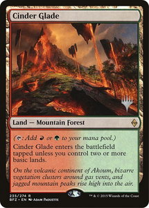 Cinder Glade - Promo Pack: Kaldheim (PPKHM) #235p - Rare Magic: The Gathering Trading Card