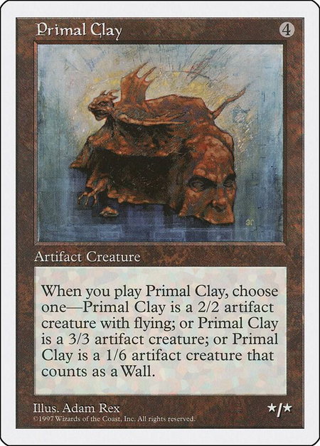 Primal Clay - Fifth Edition Magic: The Gathering trading card