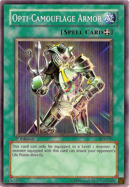 Opti-Camouflage Armor - Ancient Sanctuary YuGiOh trading card