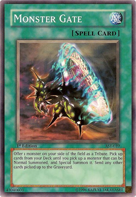Monster Gate - Ancient Sanctuary YuGiOh trading card