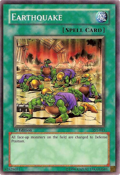 Earthquake - Ancient Sanctuary YuGiOh trading card
