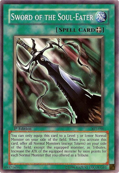 Sword of the Soul-Eater trading card from Ancient Sanctuary Sword of the Soul-Eater - Ancient Sanctuary YuGiOh trading card