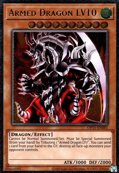 Armed Dragon LV10 (UTR) trading card from OTS Tournament Pack 15 Armed Dragon LV10 (UTR) - OTS Tournament Pack 15 YuGiOh trading card