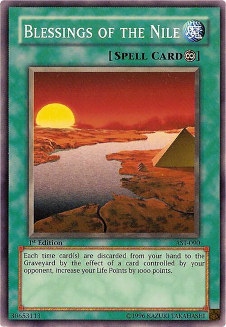 Blessings of the Nile - Ancient Sanctuary YuGiOh trading card