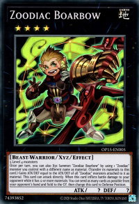 Zoodiac Boarbow - OTS Tournament Pack 15 (OP15) #OP15-EN005 - Super Rare YuGiOh Trading Card