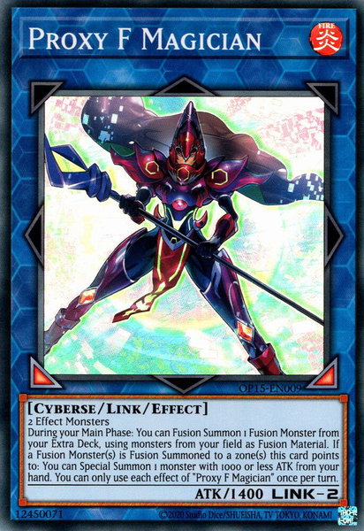 Proxy F Magician trading card from OTS Tournament Pack 15 Proxy F Magician - OTS Tournament Pack 15 YuGiOh trading card