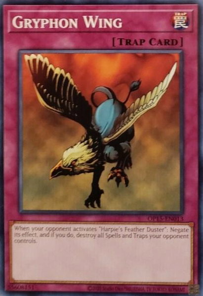 Gryphon Wing trading card from OTS Tournament Pack 15 Gryphon Wing - OTS Tournament Pack 15 YuGiOh trading card