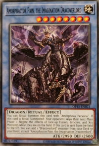 Amorphactor Pain, the Imagination Dracoverlord - OTS Tournament Pack 15 (OP15) #OP15-EN021 - Common / Short Print YuGiOh Trading Card